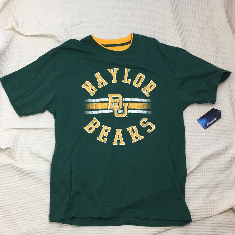 Colosseum Baylor Bears Green 100% Cotton T-Shirt L